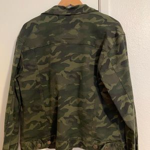 Distressed camo/Jean jacket